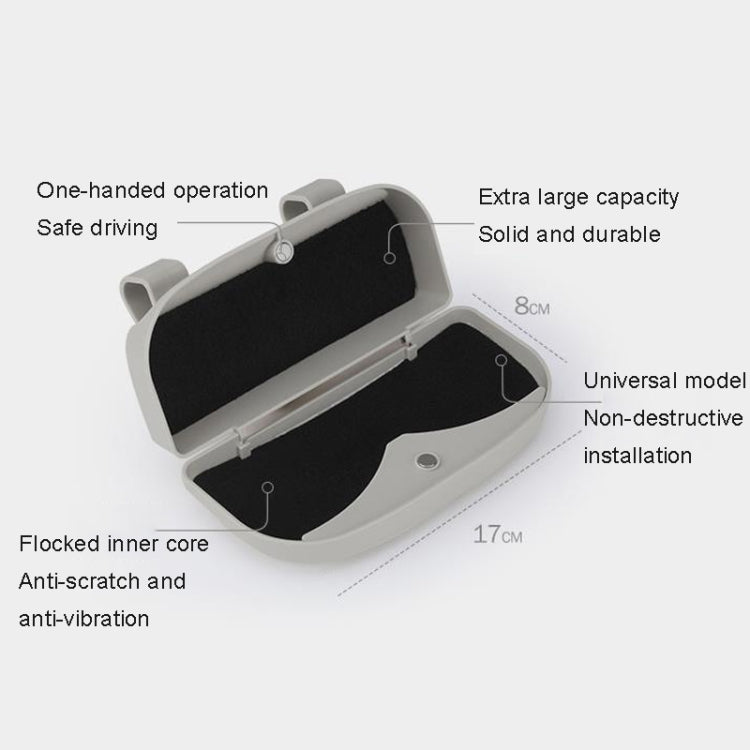 Multifunctional Car Glasses Box Car Sunshine Board Tickets Glasses Clamp(Grey) - Sunglasses & Glasses Clips by PMC TechLife | Online Shopping South Africa | PMC TechLife | Buy Now Pay Later Mobicred