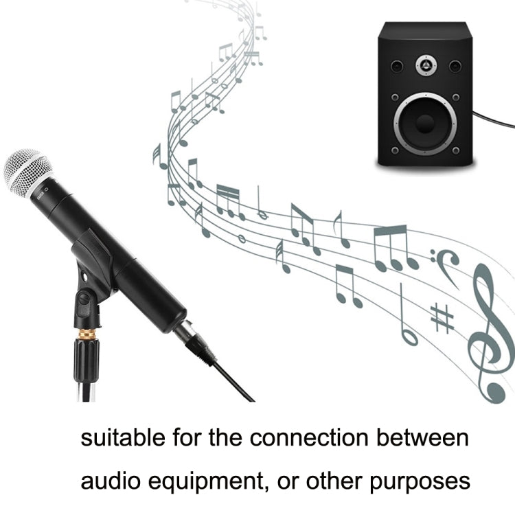 6.35mm Caron Female To XLR 2pin Balance Microphone Audio Cable Mixer Line, Size: 20m - free shipping - PMC Jewellery - Order now!