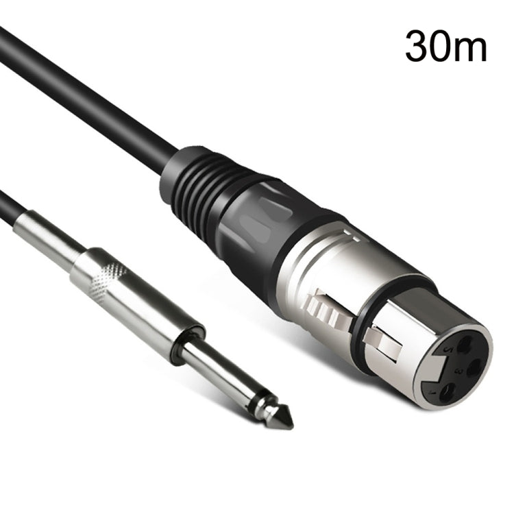 6.35mm Caron Female To XLR 2pin Balance Microphone Audio Cable Mixer Line, Size: 30m - Microphone Audio Cable & Connector by PMC TechLife | Online Shopping South Africa | PMC TechLife | Buy Now Pay Later Mobicred