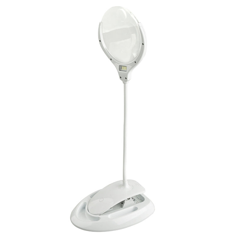 TS-9006 2.25X/5X USB Rechargeable Two-gears Brightness LED Light Desk Magnifier - Hand Held Style by PMC TechLife | Online Shopping South Africa | PMC TechLife
