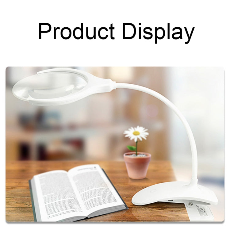 TS-9006 2.25X/5X USB Rechargeable Two-gears Brightness LED Light Desk Magnifier - Hand Held Style by PMC TechLife | Online Shopping South Africa | PMC TechLife
