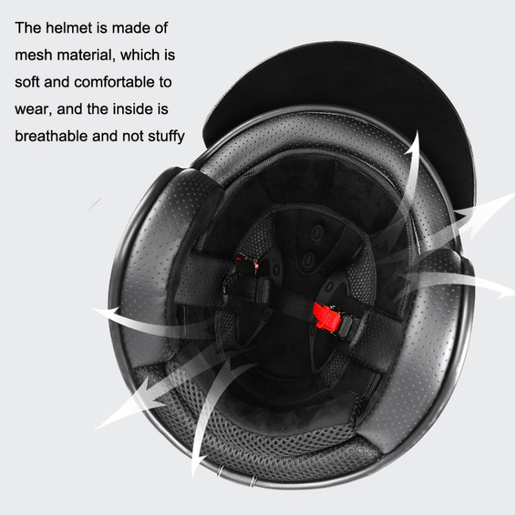 BYB 701 All Seasons Retro Motorcycle Helmet, Size: XL(Bright White) - Helmets by BYB | Online Shopping South Africa | PMC TechLife | Buy Now Pay Later Mobicred