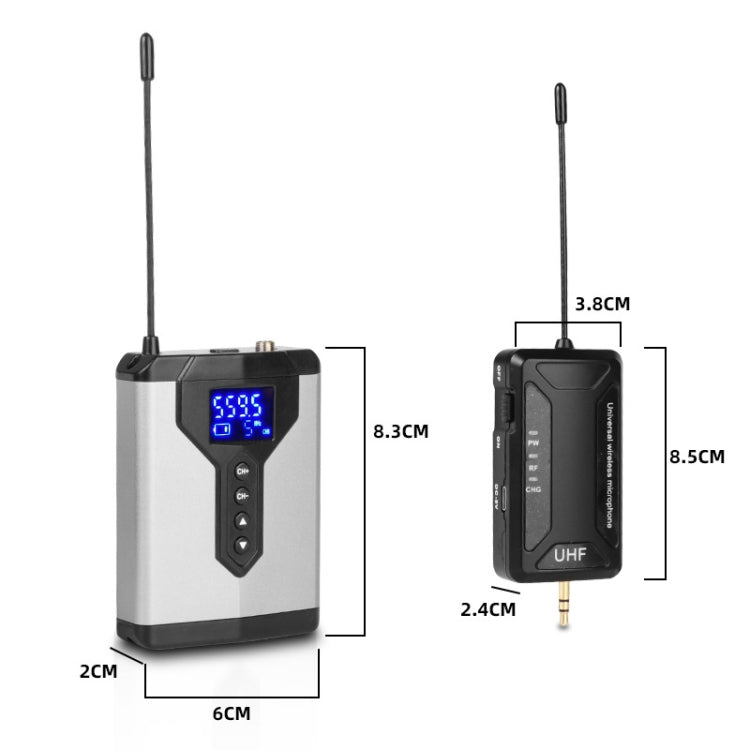 Q6 1 Drag 2 Wireless Lavalier USB Computer Recording Microphone Live Phone SLR Lavalier Microphone - Microphone by PMC TechLife | Online Shopping South Africa | PMC TechLife | Buy Now Pay Later Mobicred