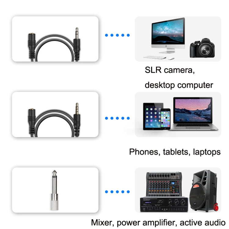 Q6 1 Drag 2 Wireless Lavalier Head Wear With Stand USB Computer Recording Microphone Live Phone SLR Lavalier Microphone - Microphone by PMC TechLife | Online Shopping South Africa | PMC TechLife | Buy Now Pay Later Mobicred