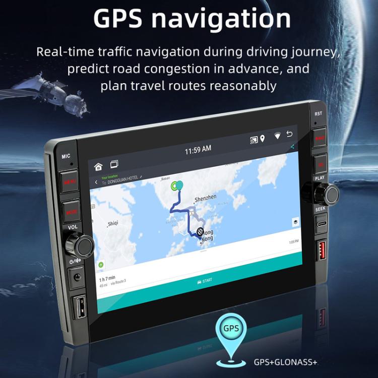 9 Inch Bluetooth FM Radio Car MP5 Android Navigation Machine, Memory: 2+64G - Car MP3 & MP4 & MP5 by PMc TechLife | Online Shopping South Africa | PMc TechLife | Buy Now Pay Later Mobicred