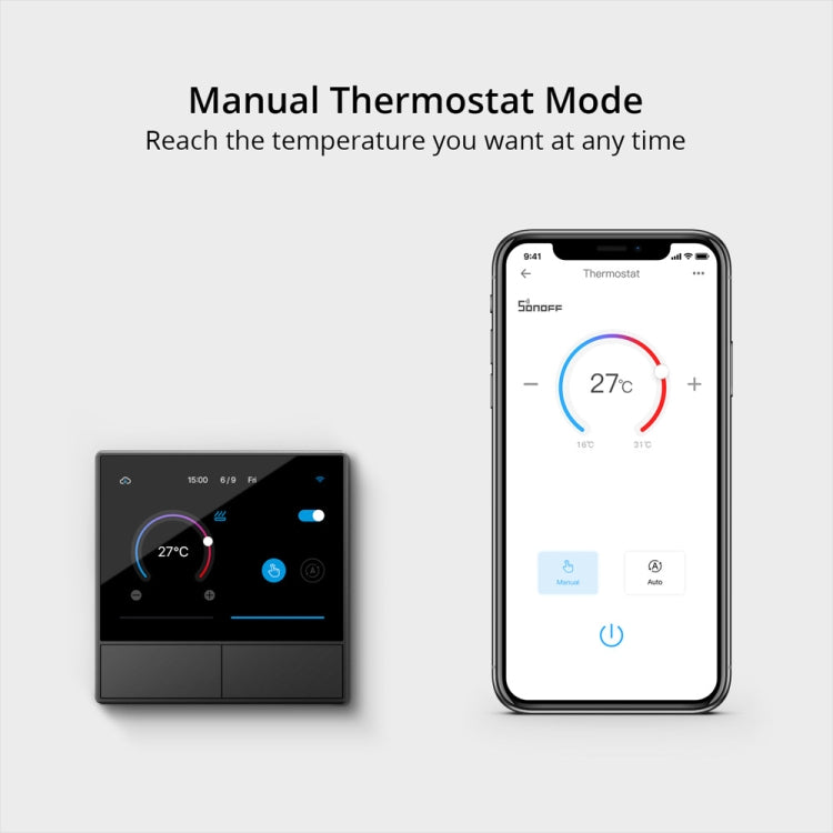 Sonoff NSPanel WiFi Smart Scene Switch Thermostat Temperature All-in-One Control Touch Screen, US Plug(Black) - free shipping - PMC TechLife - Order now!
