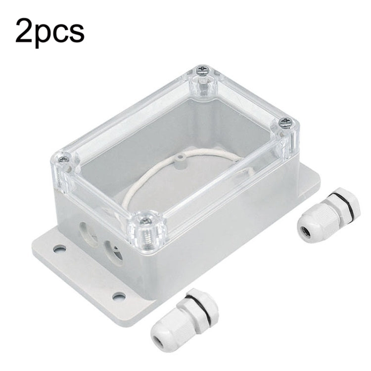 2pcs Switch Modified Part IP66 Waterproof Shell Transparent Upper Hole PG7+Wiring Port - Smart Switch by PMC TechLife | Online Shopping South Africa | PMC TechLife | Buy Now Pay Later Mobicred