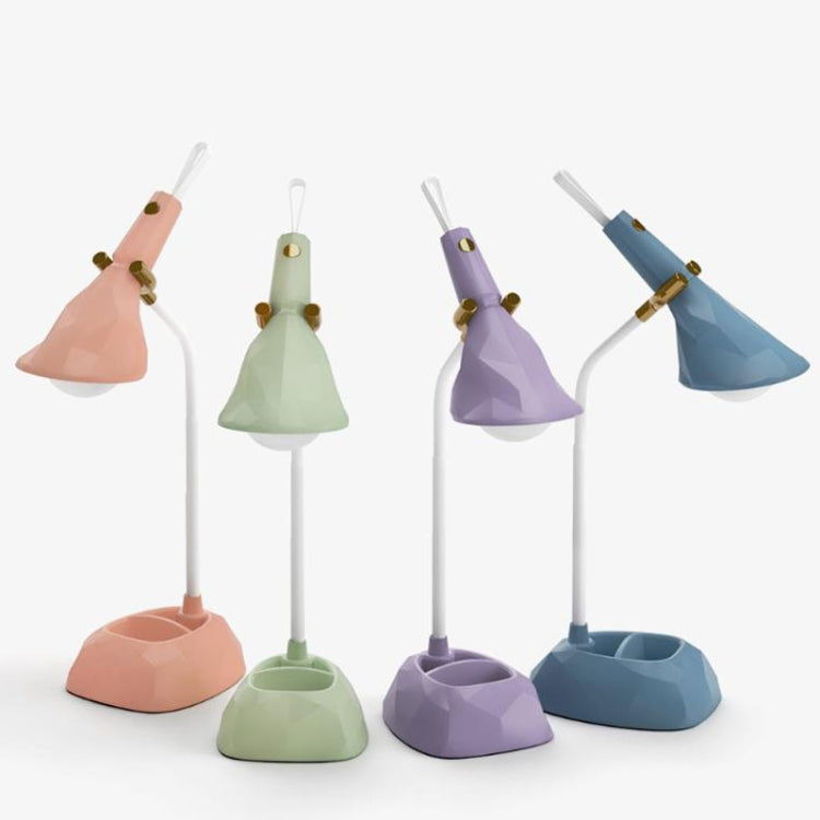 Base Removable Diamond Desk Lamp USB Charging 3-speed Color Temperature Night Light(301-4 Blue) - Desk Lamps by PMC TechLife | Online Shopping South Africa | PMC TechLife | Buy Now Pay Later Mobicred