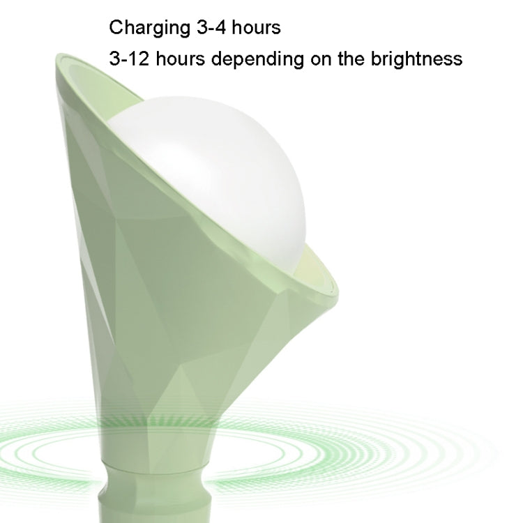 Base Removable Diamond Desk Lamp USB Charging 3-speed Color Temperature Night Light(301-4 Blue) - Desk Lamps by PMC TechLife | Online Shopping South Africa | PMC TechLife | Buy Now Pay Later Mobicred