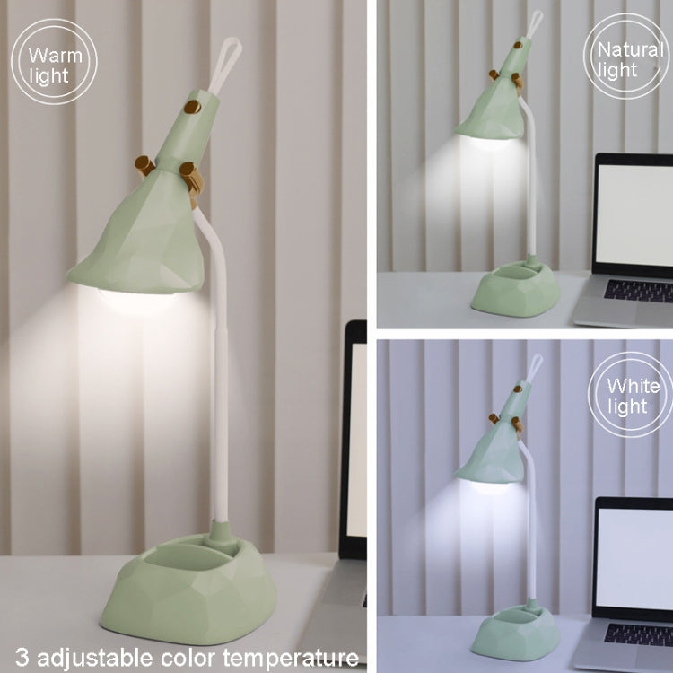 Base Removable Diamond Desk Lamp USB Charging 3-speed Color Temperature Night Light(301-4 Blue) - Desk Lamps by PMC TechLife | Online Shopping South Africa | PMC TechLife | Buy Now Pay Later Mobicred