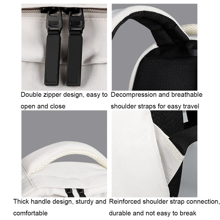 SJ13 13-15.4 inch Large-capacity Waterproof Wear-resistant Laptop Backpack(Black) - Backpack by PMC Jewellery | Online Shopping South Africa | PMC Jewellery | Buy Now Pay Later Mobicred