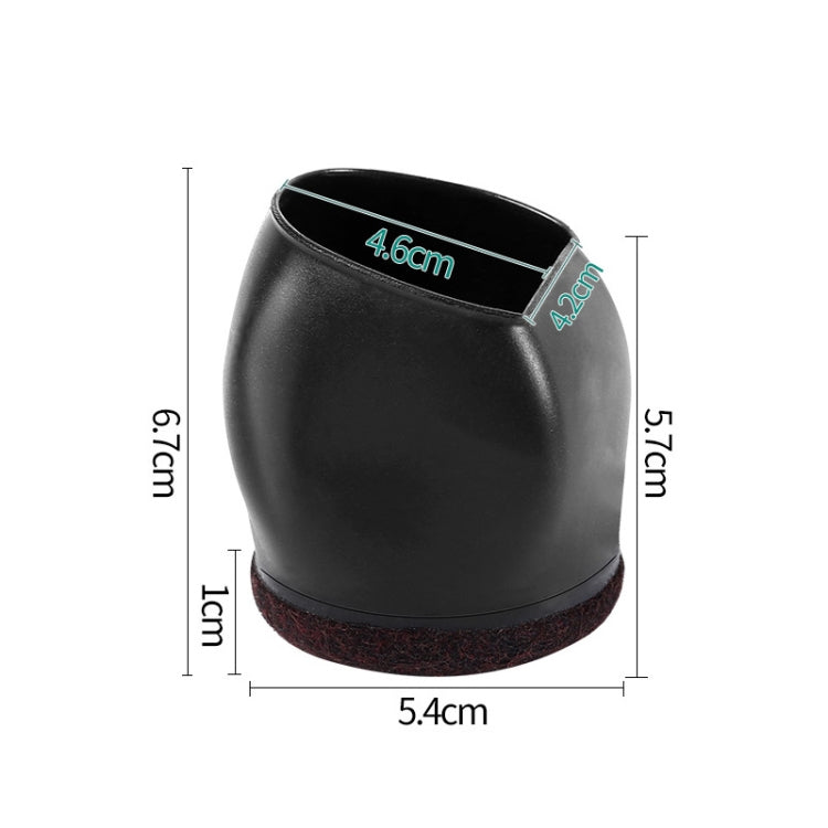 5pcs/set Wheel Chair Foot Cover Computer Chair Roller Fixer(Black) - Furniture Accessories by PMC TechLife | Online Shopping South Africa | PMC TechLife