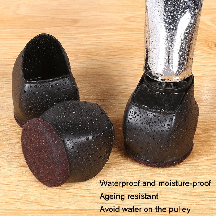 5pcs/set Wheel Chair Foot Cover Computer Chair Roller Fixer(Black) - Furniture Accessories by PMC TechLife | Online Shopping South Africa | PMC TechLife