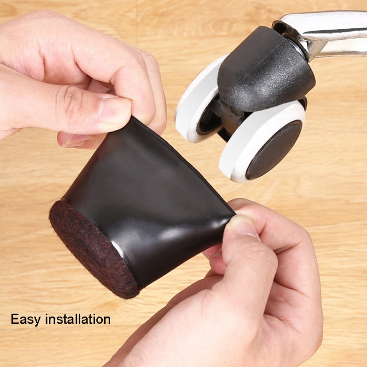 5pcs/set Wheel Chair Foot Cover Computer Chair Roller Fixer(Black) - Furniture Accessories by PMC TechLife | Online Shopping South Africa | PMC TechLife