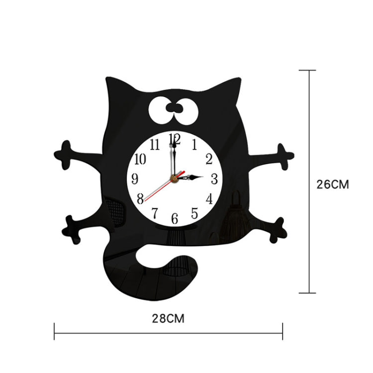 CC040 Children Cartoon Quiet Hanging Clock Home Decoration Simple Clocks(Black) - Wall Clock by PMc TechLife | Online Shopping South Africa | PMc TechLife | Buy Now Pay Later Mobicred