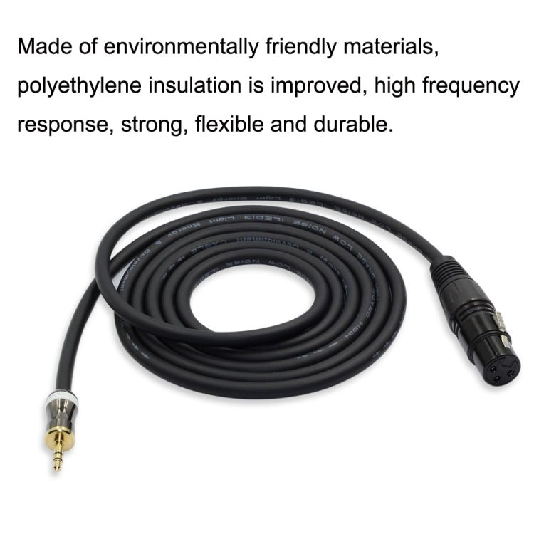 3.5mm To Caron Female Sound Card Microphone Audio Cable, Length: 15m - Microphone Audio Cable & Connector by PMC TechLife | Online Shopping South Africa | PMC TechLife | Buy Now Pay Later Mobicred