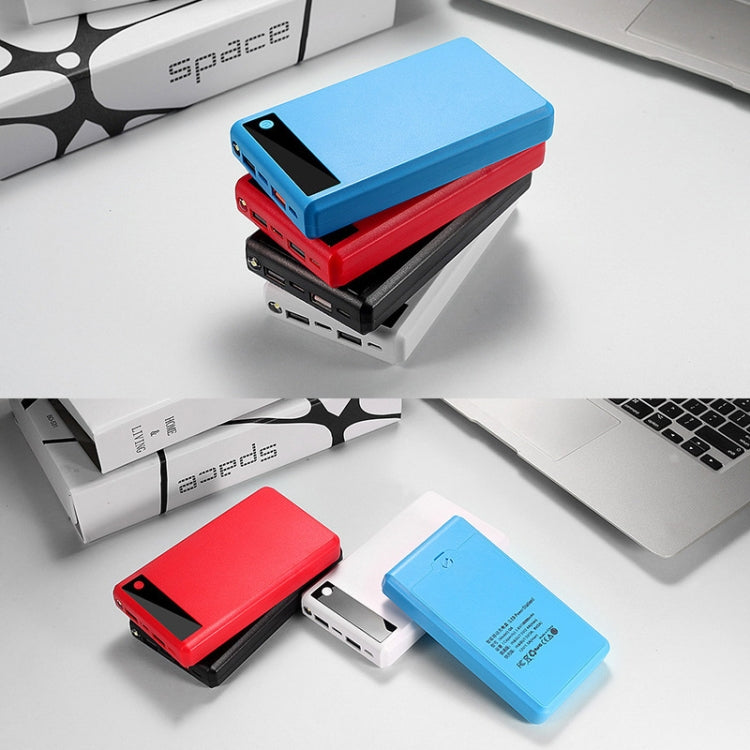 Q6 Removable 6 Sections 18650 Battery Box Charger Case, Style: Flash/Fast Charge(Blue) - Battery Storage Box by PMC TechLife | Online Shopping South Africa | PMC TechLife