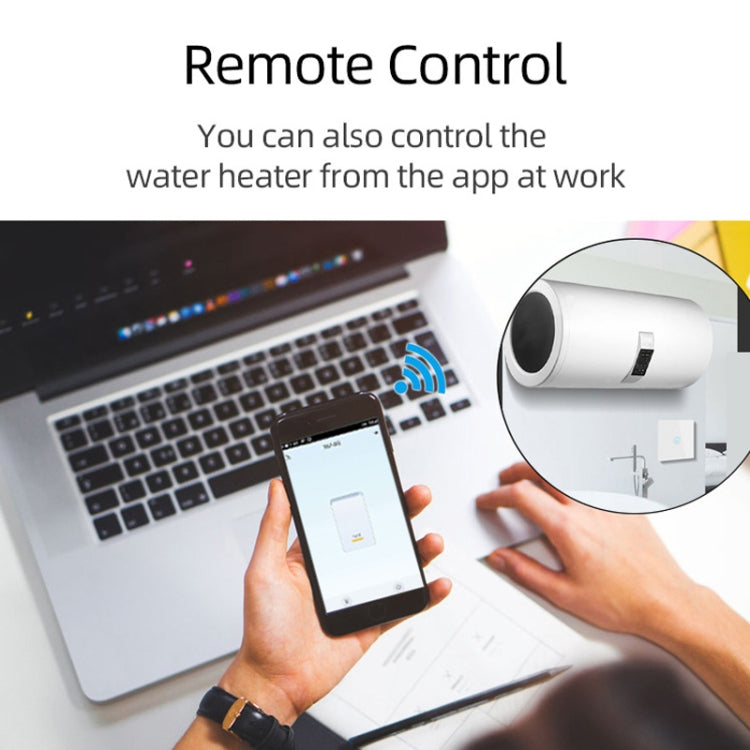 ZigBee 20A Water Heater Switch White High Power Time Voice Control EU Plug - Smart Switch by PMC TechLife | Online Shopping South Africa | PMC TechLife | Buy Now Pay Later Mobicred