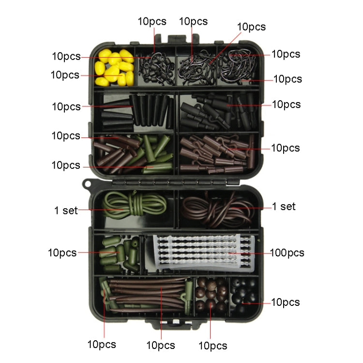272pcs/set Fish Hook Swivel Fishing Accessories Set Fishing Gear - Fishing Hooks by PMC TechLife | Online Shopping South Africa | PMC TechLife