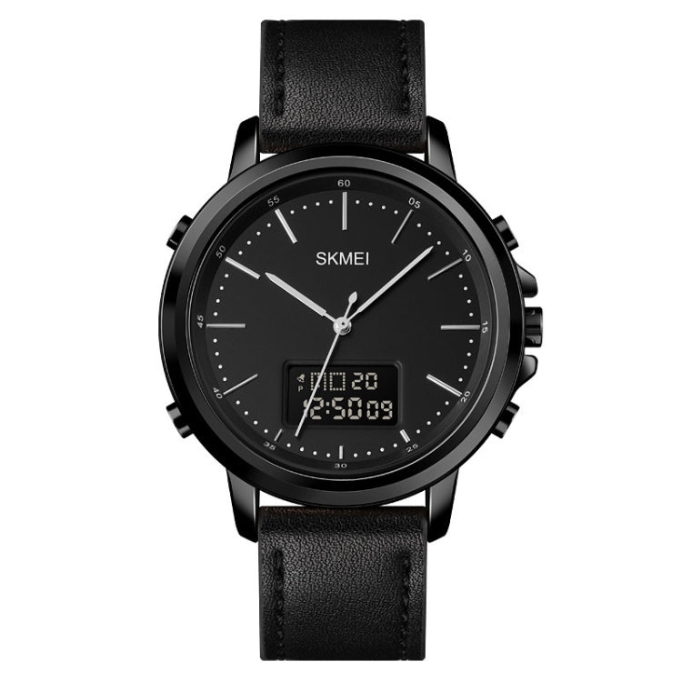 SKMEI 1652 Dual Movement Sports Leather Alloy Male Watch, Color: Black Shell Black Machine - free shipping - PMC TechLife - Order now!