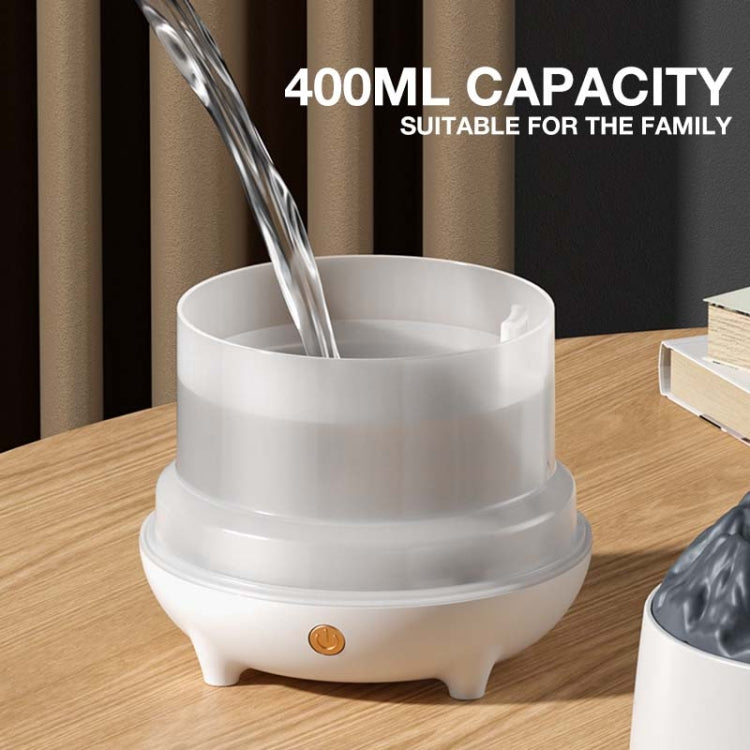 HS01 Simulation Flame Humidifier Home Aromatherapy Machine With Night Light(White) - free shipping - PMC TechLife - Order now!
