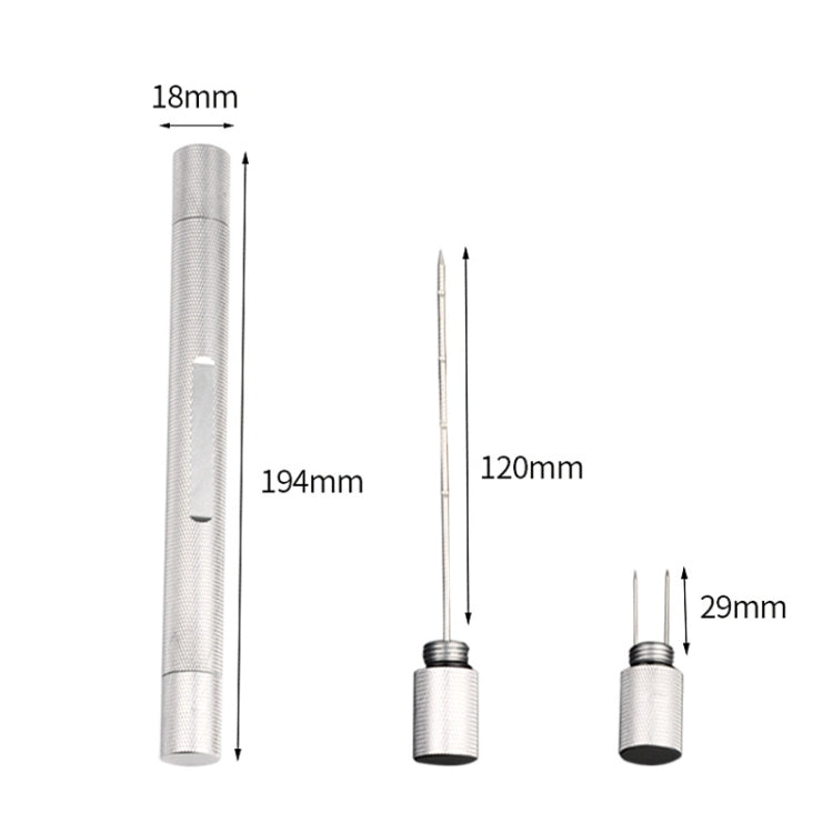 Lightweight With Serrated Cigar Needle Dredger Drilled Smoke Vent(Gold) - Cigarette Box & Ashtrays by PMC TechLife | Online Shopping South Africa | PMC TechLife | Buy Now Pay Later Mobicred