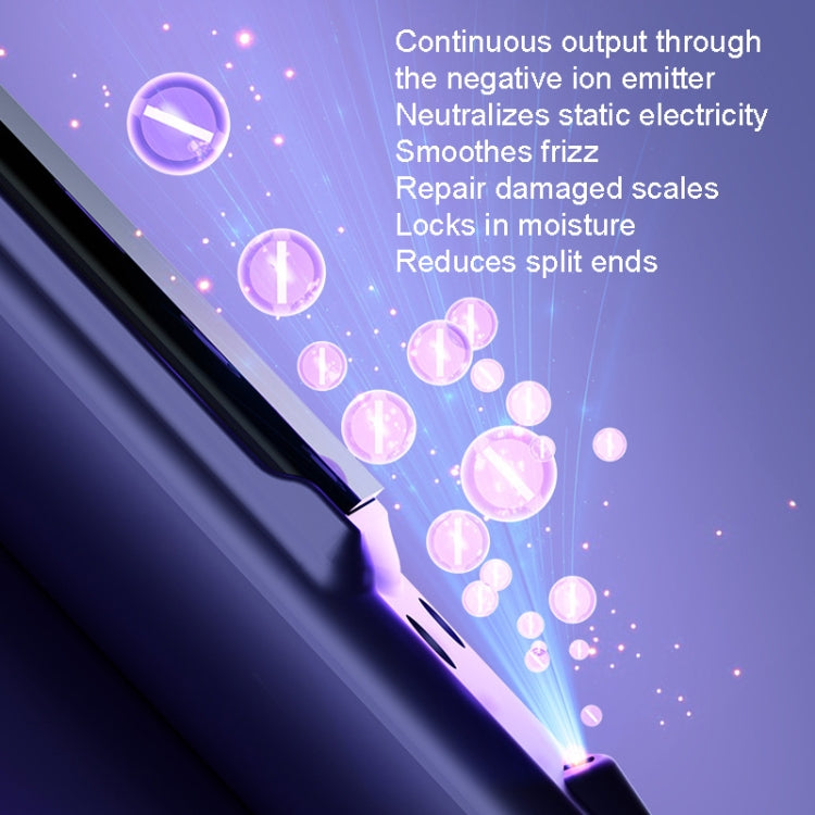 LTBEAR Negative Ion Straightening Curling Hair Wet and Dry Clipper Anti Hot Curling Iron, CN Plug(Champagne) - free shipping - PMC TechLife - Order now!