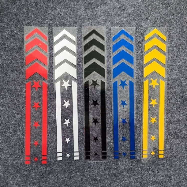 10pcs Motorcycle Car Fender Reflective Sticker Modified Decorative Waterproof Sticker Arrow Star(Red) - Decorative Sticker by PMC TechLife | Online Shopping South Africa | PMC TechLife | Buy Now Pay Later Mobicred