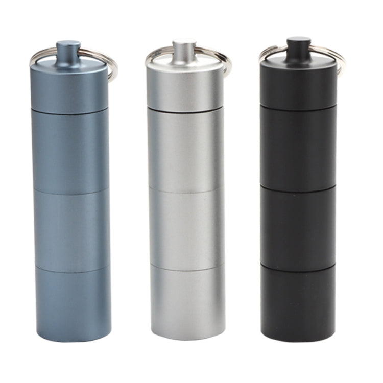 Outdoor First Aid Sealed Waterproof Pill Jar Aluminum Alloy Portable Emergency Pill Box(Black) - free shipping - PMC TechLife - Order now!