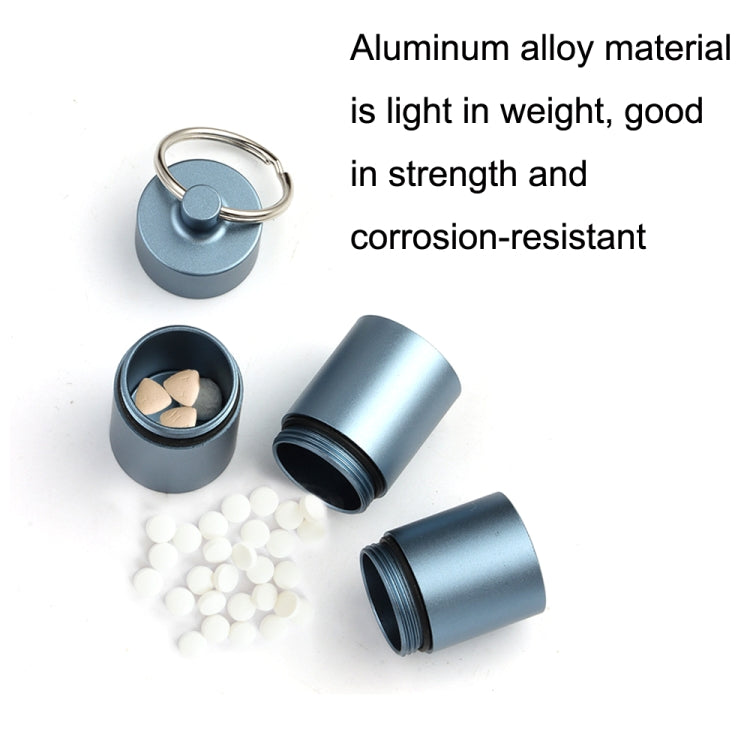 Outdoor First Aid Sealed Waterproof Pill Jar Aluminum Alloy Portable Emergency Pill Box(Black) - free shipping - PMC TechLife - Order now!