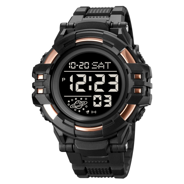 SKMEI 2003 Multifunctional Back Light Sports Watch Mens Countdown Date Alarm Clock Watch(Rose Gold Black Machine) - free shipping - PMC TechLife - Order now!