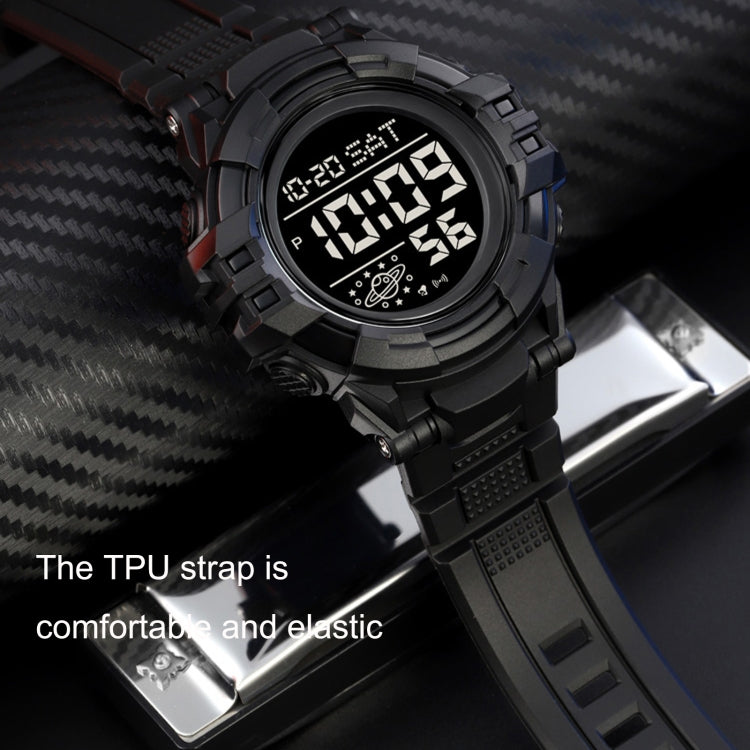 SKMEI 2003 Multifunctional Back Light Sports Watch Mens Countdown Date Alarm Clock Watch(Gold White Machine) - free shipping - PMC TechLife - Order now!