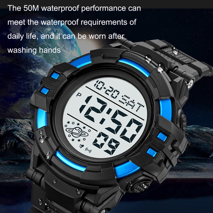 SKMEI 2003 Multifunctional Back Light Sports Watch Mens Countdown Date Alarm Clock Watch(Blue Black Machine) - free shipping - PMC TechLife - Order now!