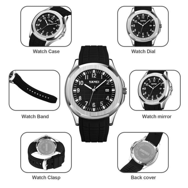 SKMEI 9286 Outdoor Sports Multifunctional Men Waterproof Quartz Watch(White) - free shipping - PMC TechLife - Order now!