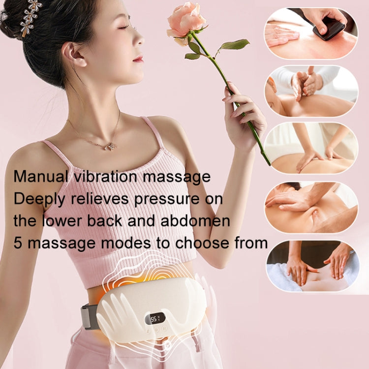 4000mAh Intelligent Massage Warming Belt Digital Electric Abdominal and Waist Massager(Pink) - free shipping - PMC TechLife - Order now!