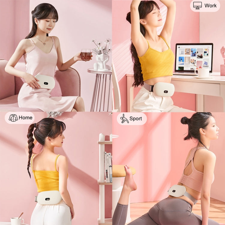 4000mAh Intelligent Massage Warming Belt Digital Electric Abdominal and Waist Massager(Pink) - free shipping - PMC TechLife - Order now!