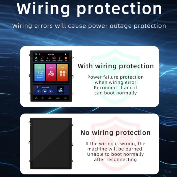 9.7 inch Vertical Screen Bluetooth Radio Android 13 GPS Navigation Device, Memory: 2+64G - Car MP3 & MP4 & MP5 by PMc TechLife | Online Shopping South Africa | PMc TechLife | Buy Now Pay Later Mobicred