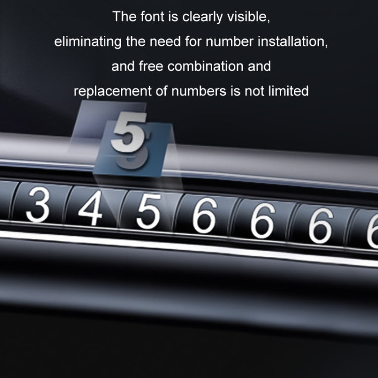 Vehicle Safety Hammer Temporary Parking Phone Number Plate(Black) - Emergency Hammer by PMC TechLife | Online Shopping South Africa | PMC TechLife | Buy Now Pay Later Mobicred