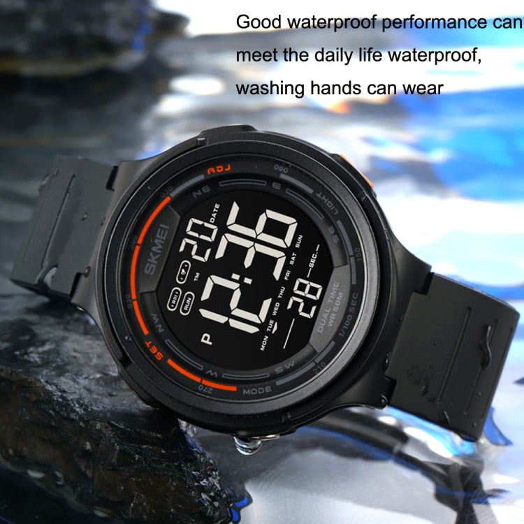 SKMEI 1841 Outdoor Sports Students Waterproof Luminous Countdown Watch(Light Grey) - free shipping - PMC TechLife - Order now!
