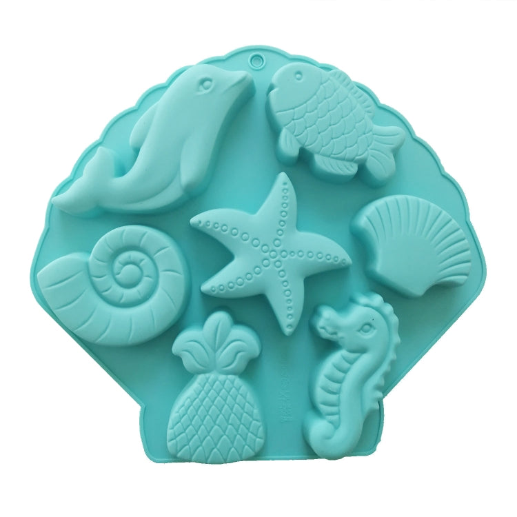 Marine Fish Series Shape Food Grade Silicone Cake Mold Plaster Painting Mold(Color Random Delivery) - Food Molds by PMC TechLife | Online Shopping South Africa | PMC TechLife