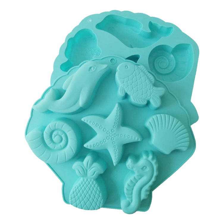 Marine Fish Series Shape Food Grade Silicone Cake Mold Plaster Painting Mold(Color Random Delivery) - Food Molds by PMC TechLife | Online Shopping South Africa | PMC TechLife