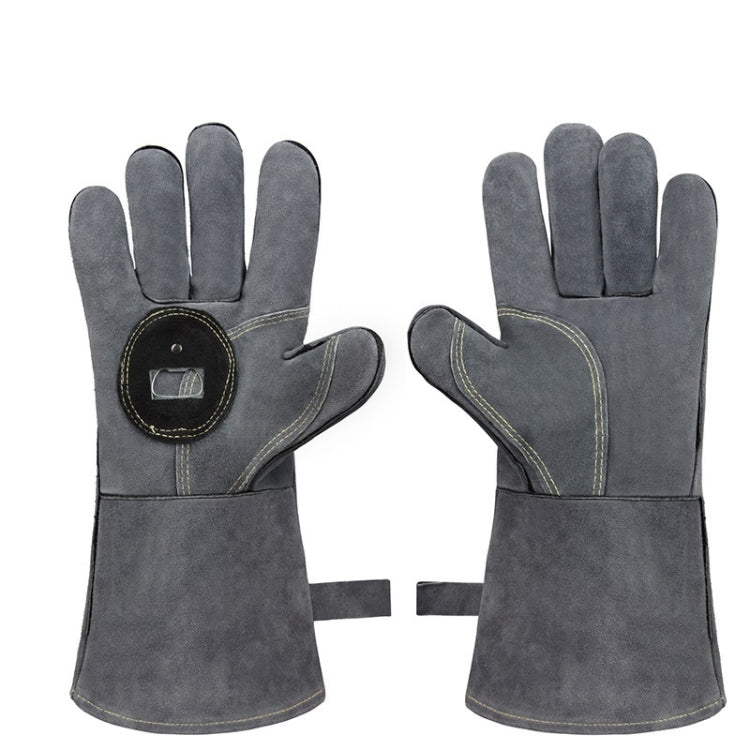 Outdoor Camp BBQ Gloves High Temperature Resistant Insulation Gloves(Gray) - Safety Gloves by PMC TechLife | Online Shopping South Africa | PMC TechLife