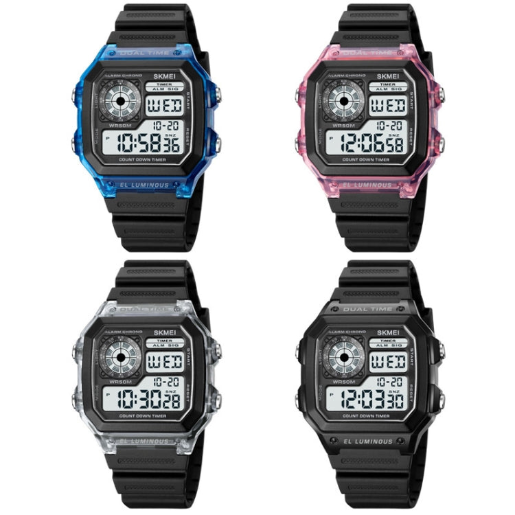 SKMEI 1998 Transparent Shell Ice Sensor Outdoor Sports Waterproof Multi-function Watch(Black) - free shipping - PMC TechLife - Order now!