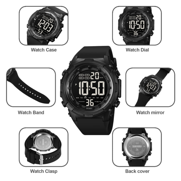 SKMEI 1845 Outdoor Water-resistant Large Dial Multifunctional Sports Men Watch(Army Green) - free shipping - PMC TechLife - Order now!