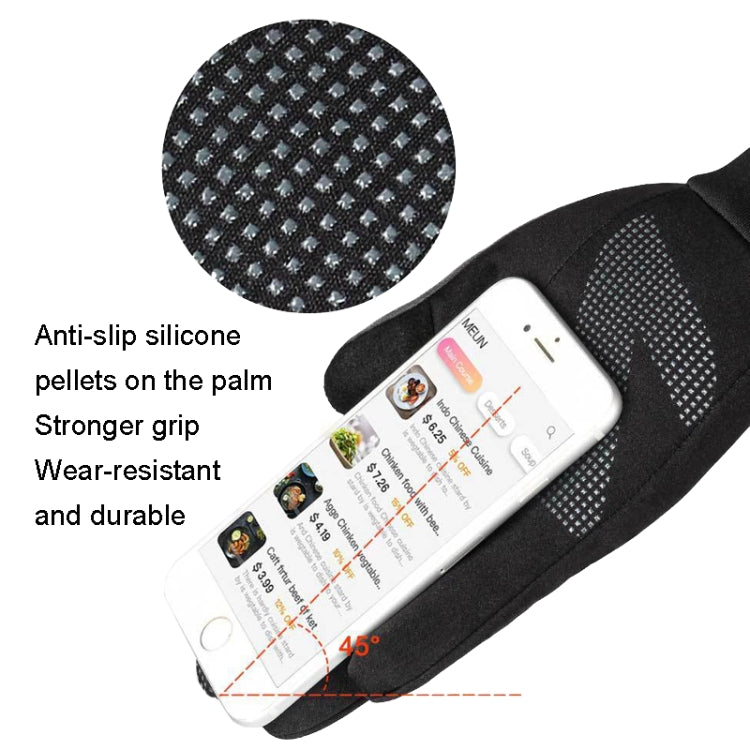 Touch Screen Anti-slip Waterproof Outdoor Sports Warm Cycling Gloves, Size: S(Black) - Cycling Gloves by PMC TechLife | Online Shopping South Africa | PMC TechLife | Buy Now Pay Later Mobicred