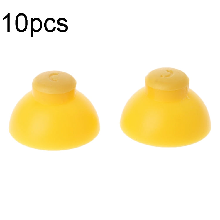For Nintendo Gamecube NGC Controller 10pcs Joystick Cap Replacement Parts(Yellow) - Switch Spare Parts by PMC TechLife | Online Shopping South Africa | PMC TechLife