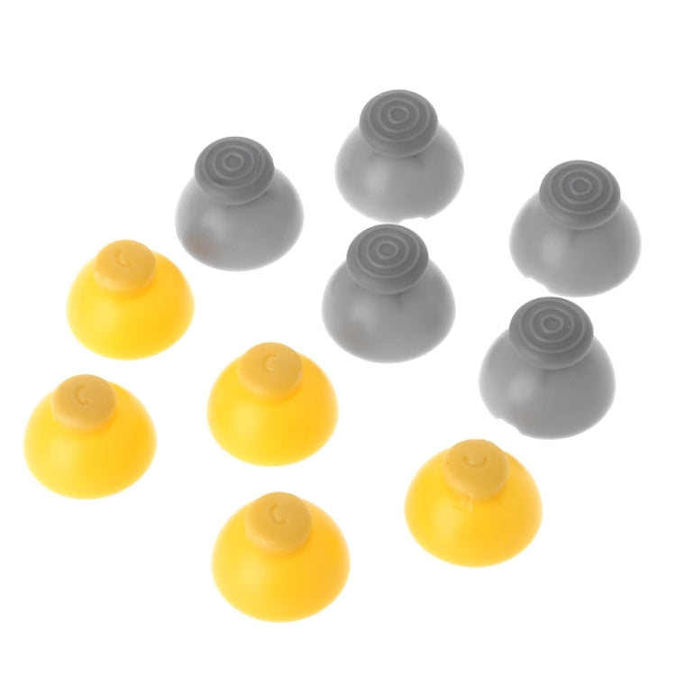 For Nintendo Gamecube NGC Controller 10pcs Joystick Cap Replacement Parts(Yellow) - Switch Spare Parts by PMC TechLife | Online Shopping South Africa | PMC TechLife