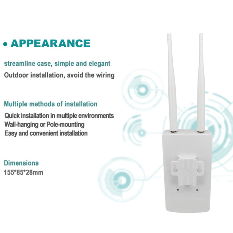 Asian Version 4G LTE Router CPE Outdoor Waterproof Mobile Router Triple Network, EU Plug - free shipping - PMC TechLife - Order now!