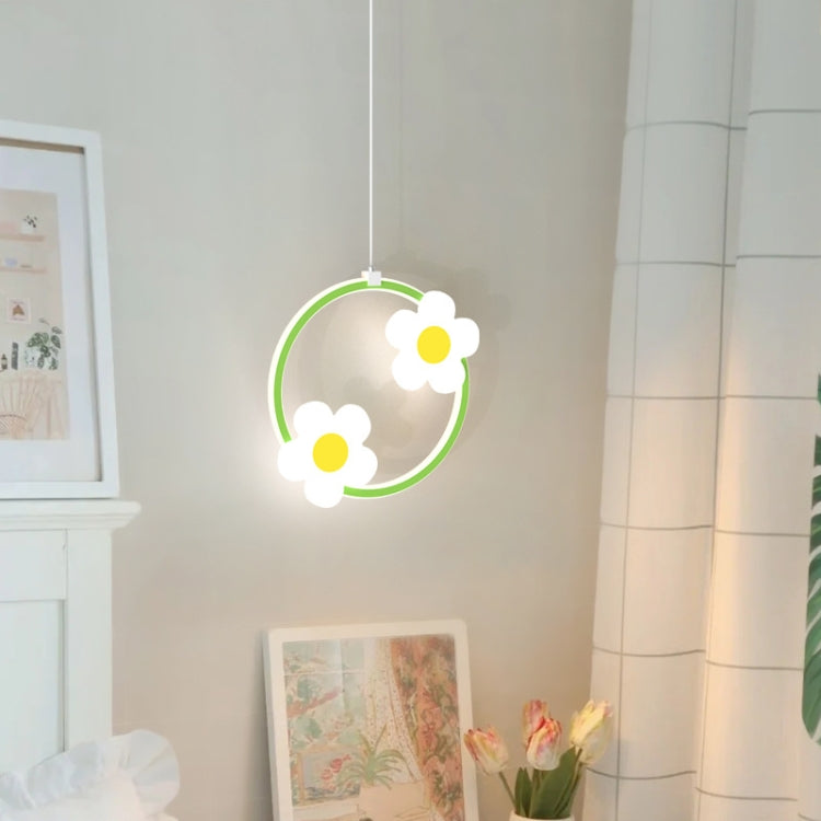 Children Room Bedside Warm Sunflower Chandelier, Color: Round Green White Light - Celling Lights & Chandeliers by PMc TechLife | Online Shopping South Africa | PMc TechLife | Buy Now Pay Later Mobicred