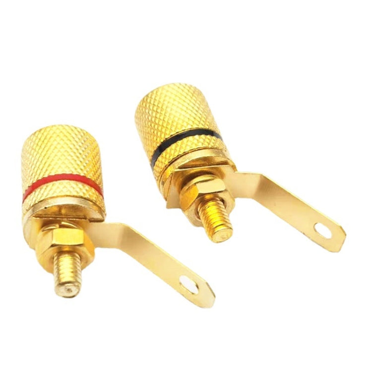 10pcs Speaker Gold-plated 4MM Banana Plug Terminal(306) - Terminal connectors by PMC TechLife | Online Shopping South Africa | PMC TechLife